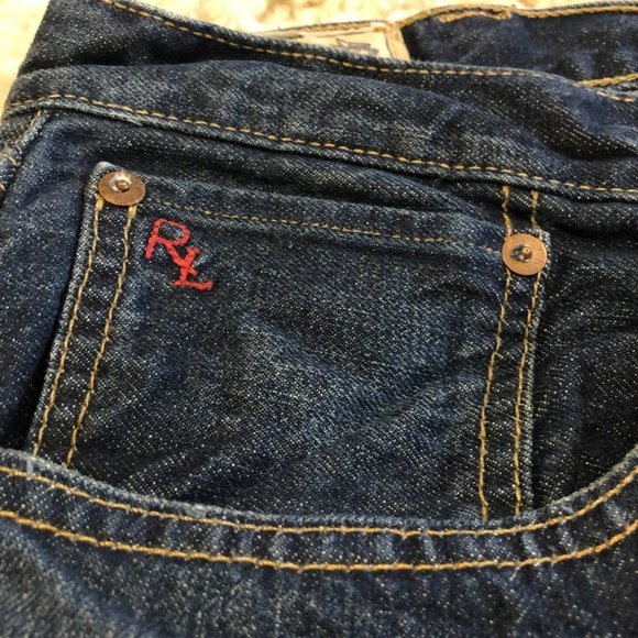 Polo Ralph Lauren Classic Fit Men's Jeans 38x34 Dark Wash Zip Fly - Picture 3 of 6